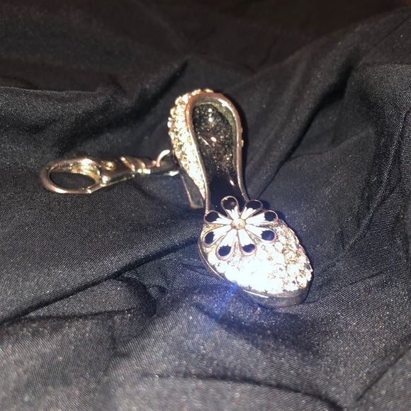 Glamorous, keychain, high-heeled shoe with glitter - Picture 1 of 7